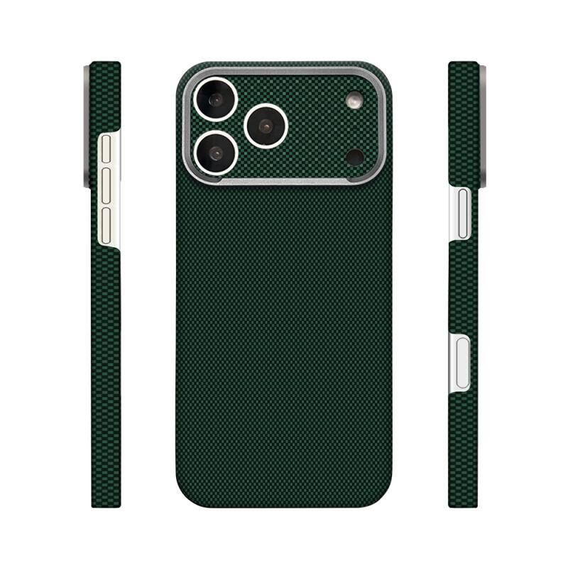 Zore Paris iPhone 17 Pro  MagSafe Şarj Özellikli  Zerre Sert PC Kılıf Turuncu 1