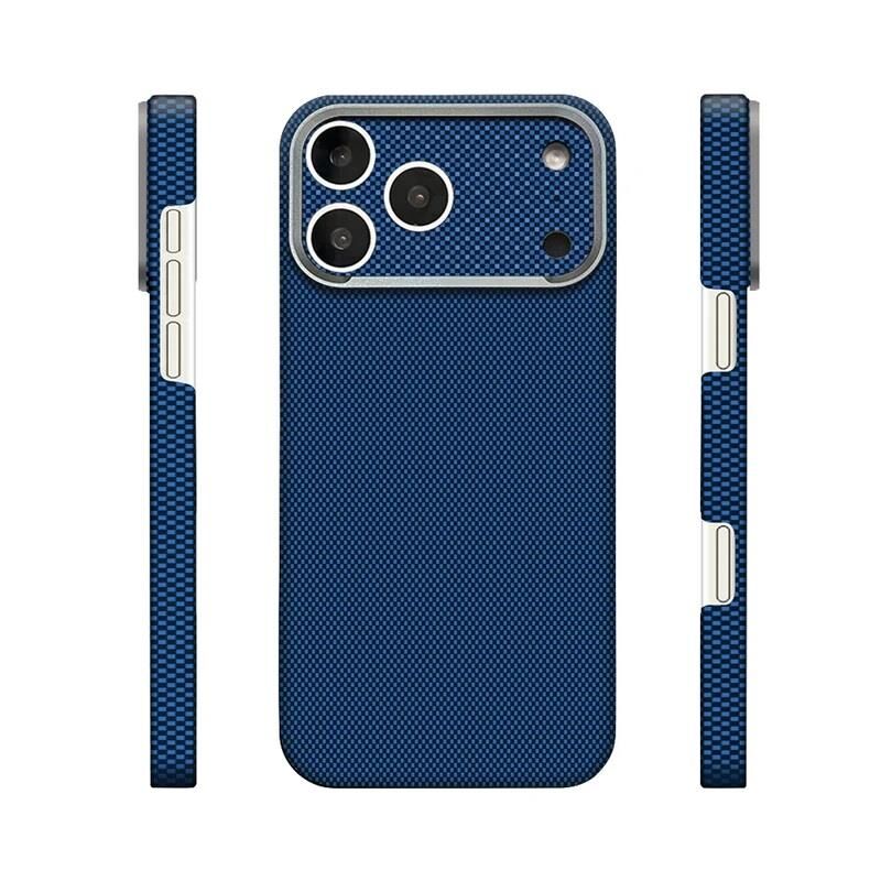 Zore Paris iPhone 17 Pro  MagSafe Şarj Özellikli  Zerre Sert PC Kılıf Lacivert