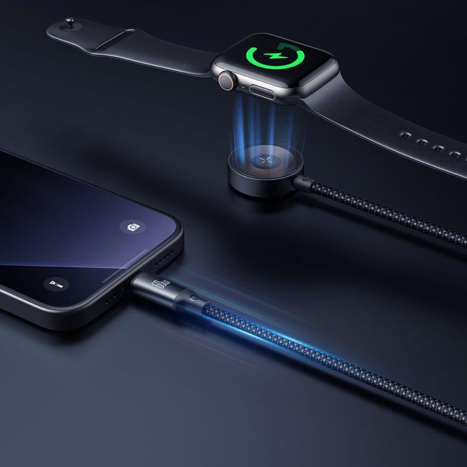 Mcdodo Ca-2200 1.2 M 60W 2'Si 1 Arada Type-C To Type-C + Apple Watch Kablosuz Şarj Cihazı