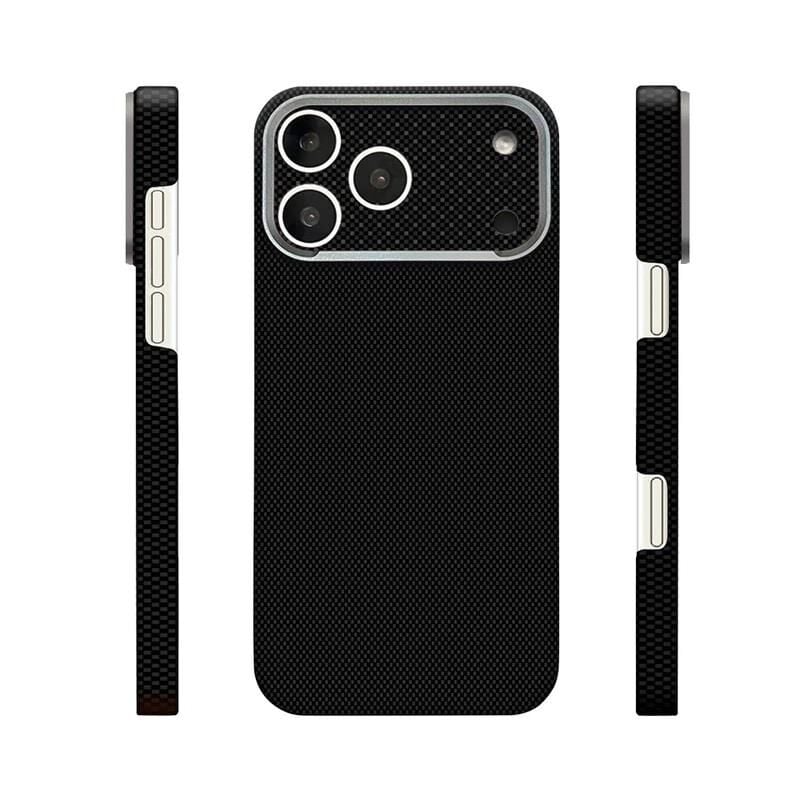 Zore Paris iPhone 17 Pro  MagSafe Şarj Özellikli  Zerre Sert PC Kılıf SİYAH