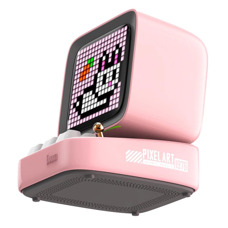 Divoom DitooPro Piksel Ekranlı Hoparlör Pembe