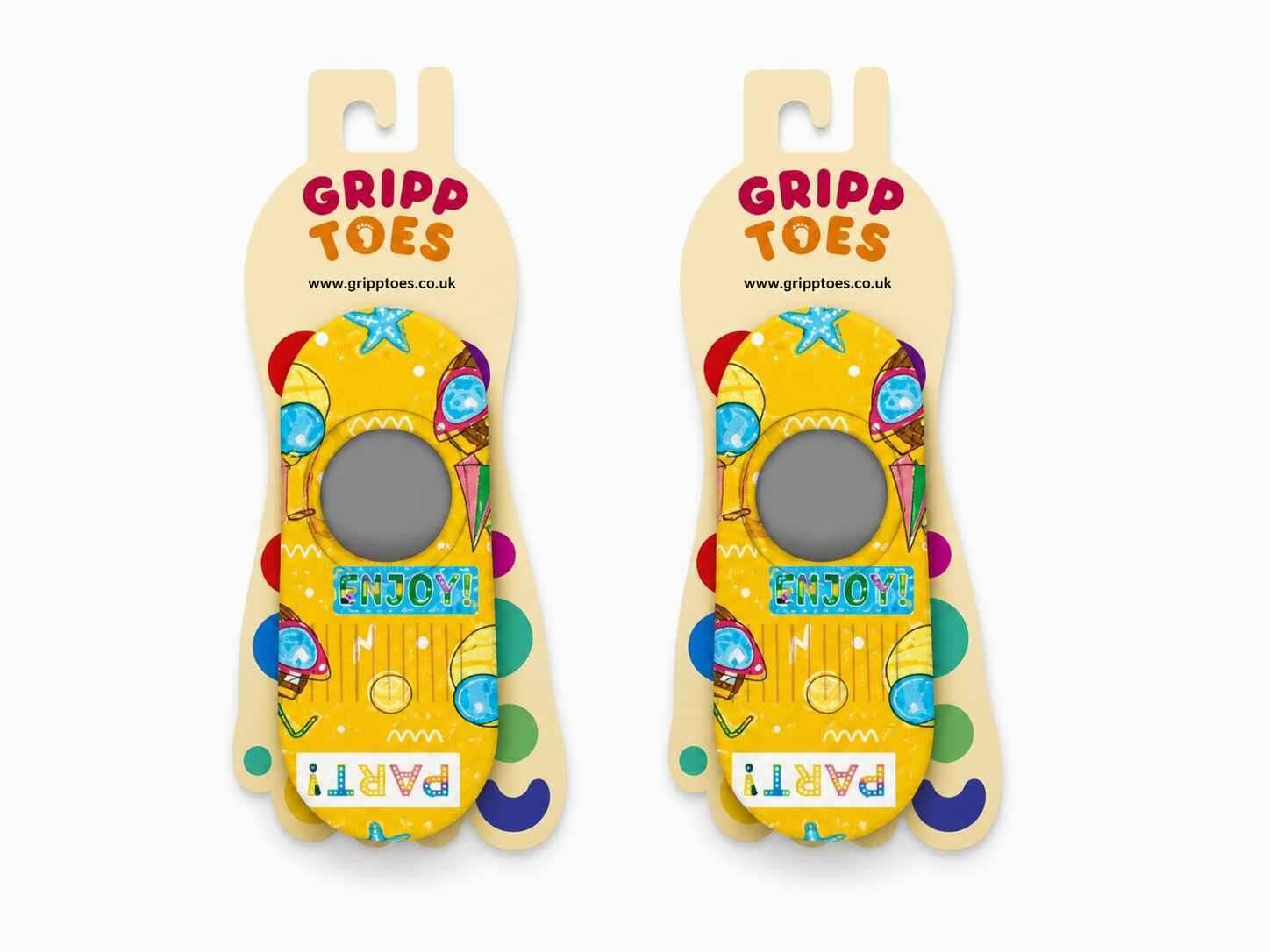 GrippToes Kaymaz Damla Tabanlı Deniz&Havuz Çorabı 7-9 yaş  (30-32) W1