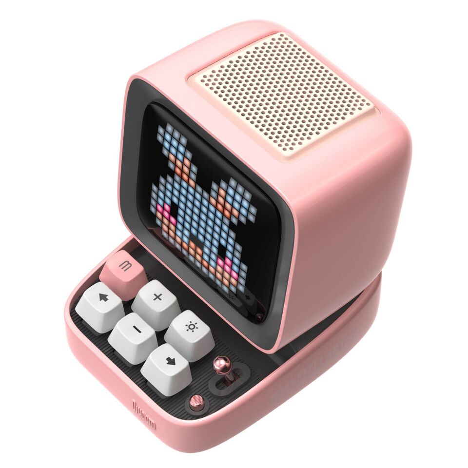 Divoom DitooMic Piksel Ekranlı Karaoke Mikrofonlu Bluetooth Hoparlör Yeşil