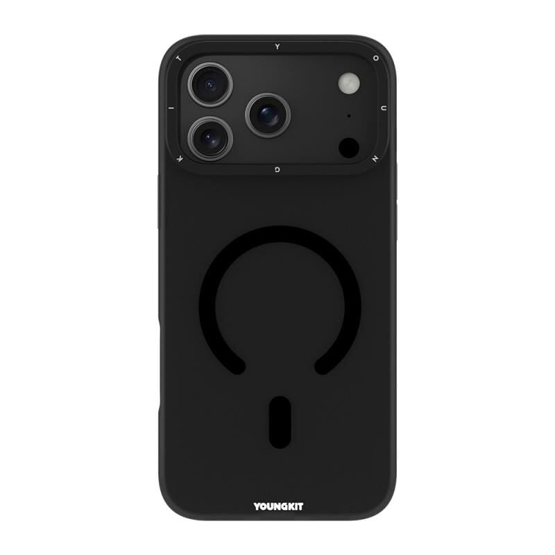 Youngkit iPhone 17 Pro  Magsafe Şarj Özellikli Hidden Sand Serisi Kılıf Siyah