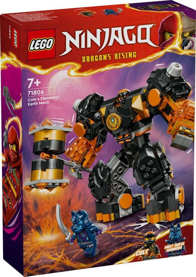 Lego 71806 Ninjago Cole'un Toprak Elementi Robotu