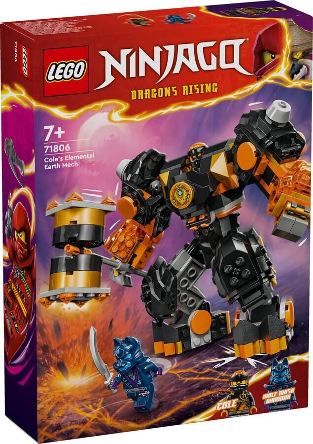 Lego 71806 Ninjago Cole'un Toprak Elementi Robotu