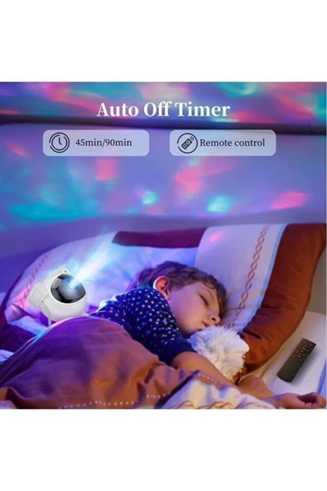 Torima Astronot Işıklı Galaksi Samanyolu Projektör Gece Lambası