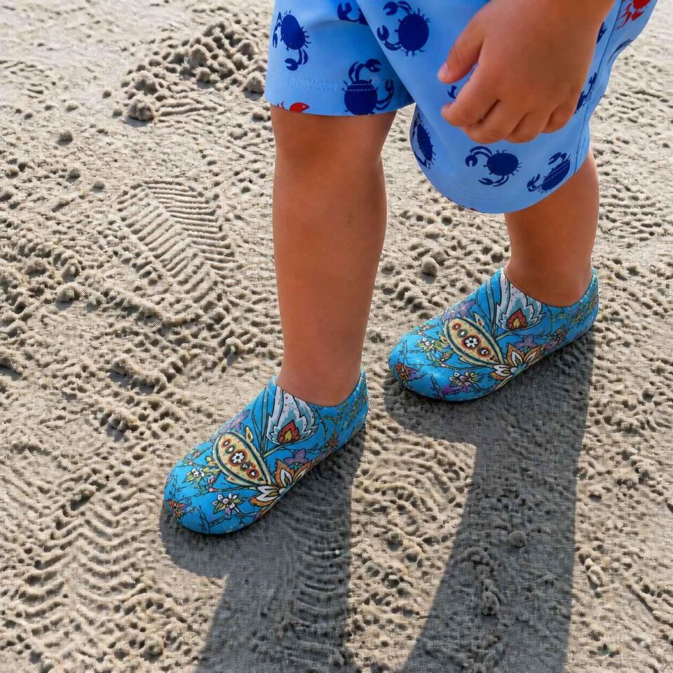 GrippToes Kaymaz Damla Tabanlı Deniz&Havuz Çorabı 9-11 yaş  (33-35) L1
