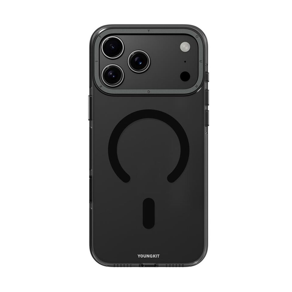 Youngkit iPhone 17 Pro Max  Magsafe Şarj Özellikli Şeffaf Youngkit Crystal Shield Serisi Kılıf Şeffaf