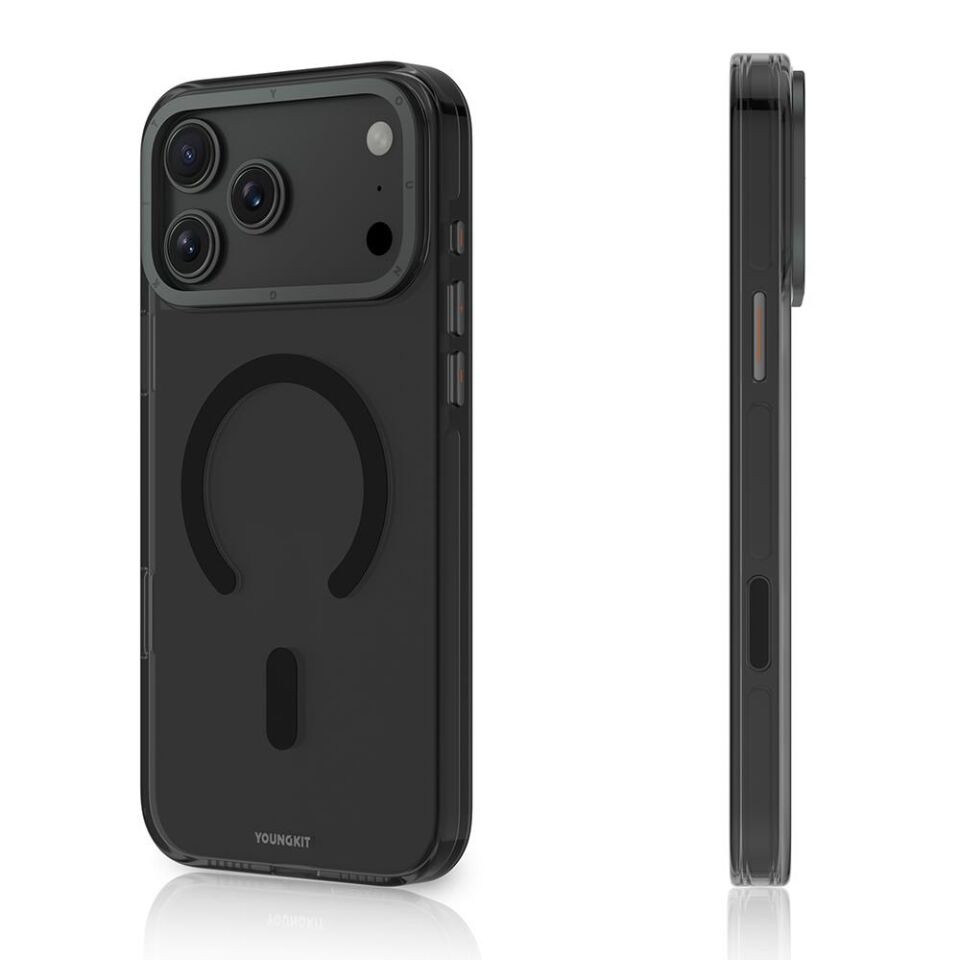 Youngkit iPhone 17 Pro Max  Magsafe Şarj Özellikli Şeffaf Youngkit Crystal Shield Serisi Kılıf Şeffaf