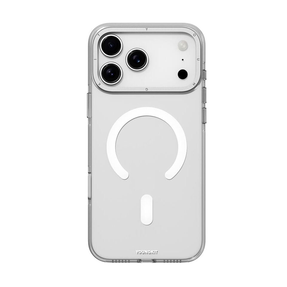 Youngkit iPhone 17 Pro Max  Magsafe Şarj Özellikli Şeffaf Youngkit Crystal Shield Serisi Kılıf Şeffaf