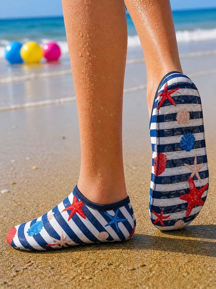 GrippToes Kaymaz Damla Tabanlı Deniz&Havuz Çorabı 9-11 yaş  (33-35) O2