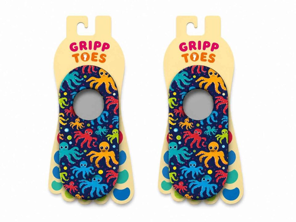 GrippToes Kaymaz Damla Tabanlı Deniz&Havuz Çorabı 9-11 yaş  (33-35) P1