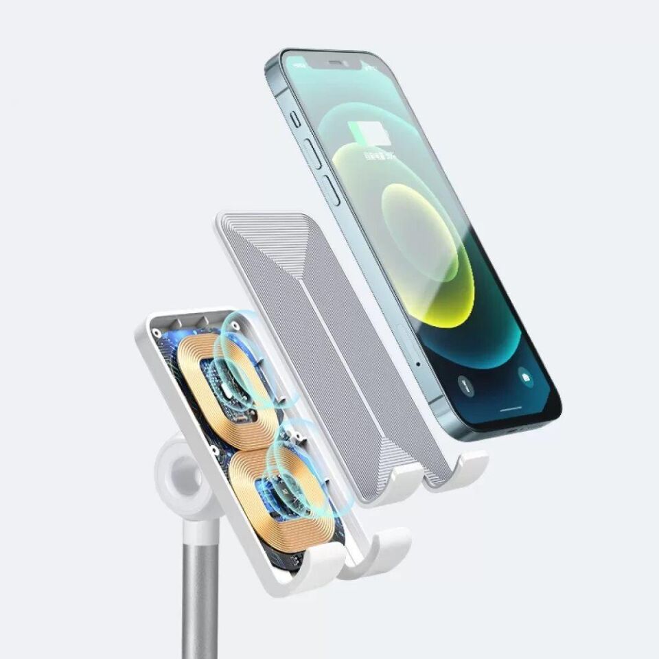 Mcdodo CH-0530 2in1 Kablosuz Telefon ve Kulaklık Şarj Standı - Beyaz