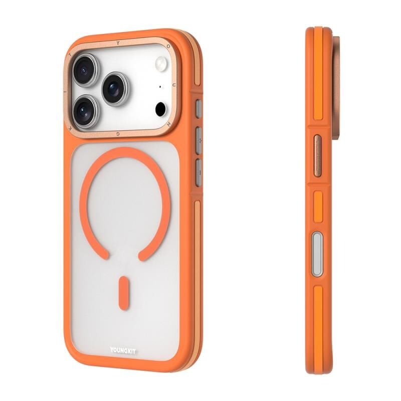 Younkit  iPhone 17 Pro Max Kılıf Magsafe Şarj Özellikli Youngkit Rock Sand Serisi Kılıf