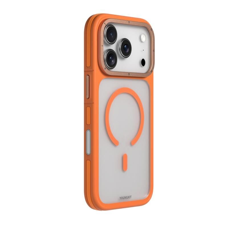 Younkit  iPhone 17 Pro Max Kılıf Magsafe Şarj Özellikli Youngkit Rock Sand Serisi Kılıf