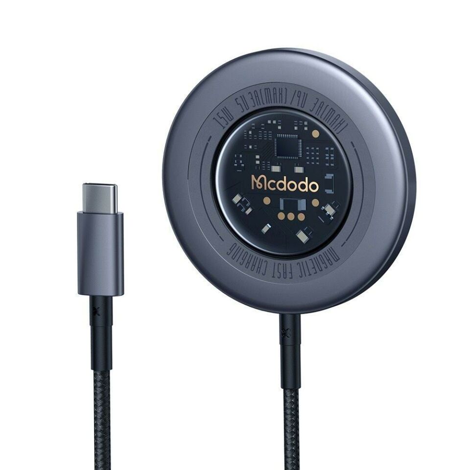 Mcdodo Ch-2330 15W Magsafe Hızlı Şarj Cihazı - Koyu Gri