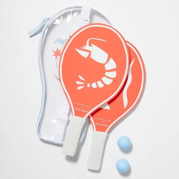 SunnyLife Çocuk Sahil Raket Seti Coral Red