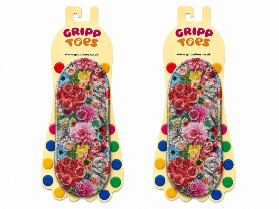 GrippToes Kaymaz Damla Tabanlı Deniz&Havuz Çorabı 9-11 yaş  (33-35) I2