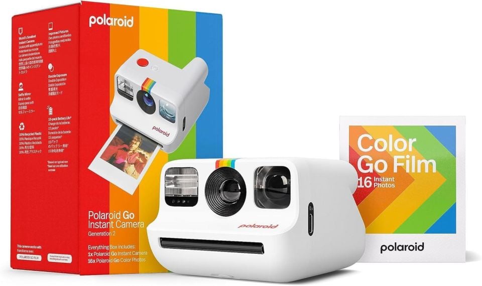 Polaroid Go Generation 2 Fotoğraf Makinesi Bundle - Beyaz
