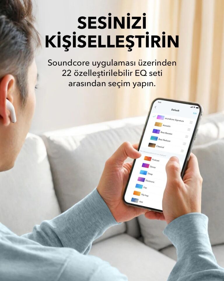 Anker Soundcore K20i Kulak İçi Bluetooth Kulaklık Beyaz