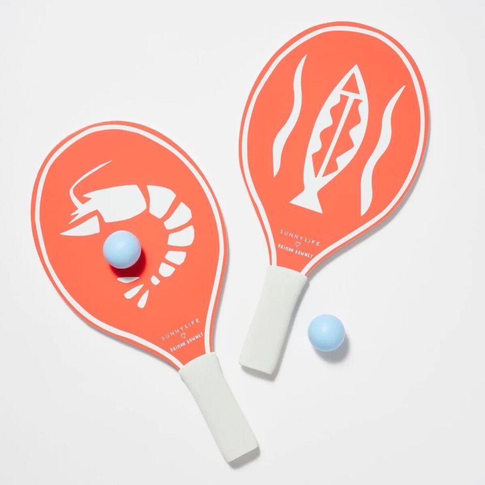 SunnyLife Sahil Raket Seti Coral Red