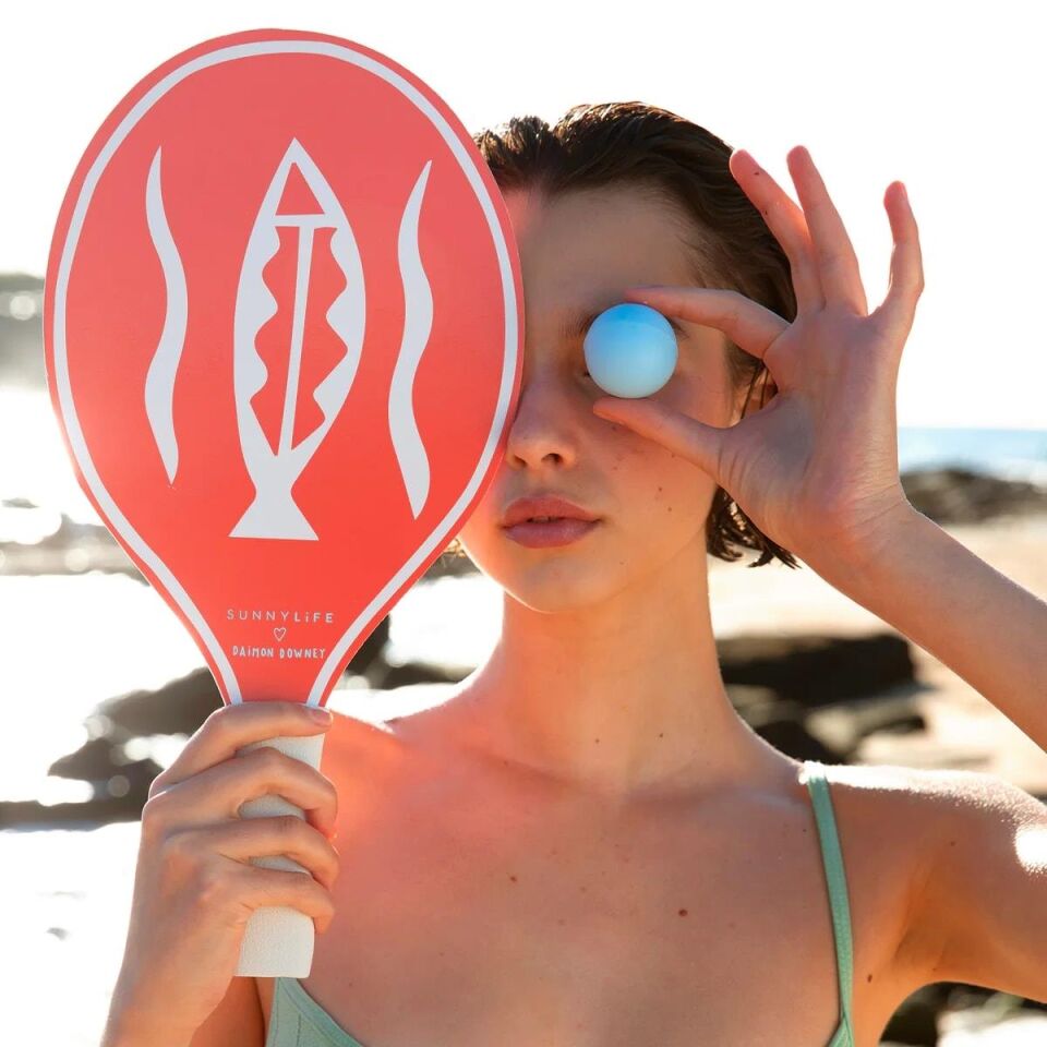 SunnyLife Sahil Raket Seti Coral Red