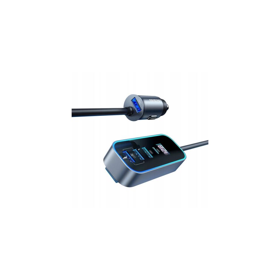 Mcdodo CC-1900 107W 4xUSB + 1xType-C Dijital Ekranlı Araç Şarj Cihazı