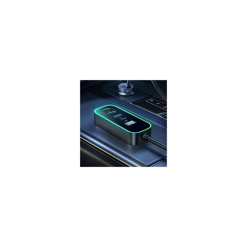 Mcdodo CC-1900 107W 4xUSB + 1xType-C Dijital Ekranlı Araç Şarj Cihazı
