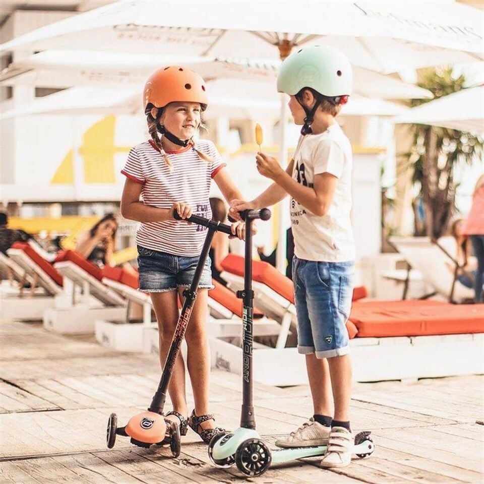 Scoot And Ride Helmet Çocuk Kaskı S-M 51-55 cm Açık Gri