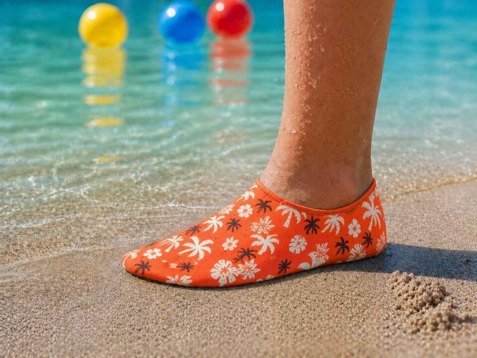 GrippToes Kaymaz Damla Tabanlı Deniz&Havuz Çorabı  L2 Çok Renkli - 24-26