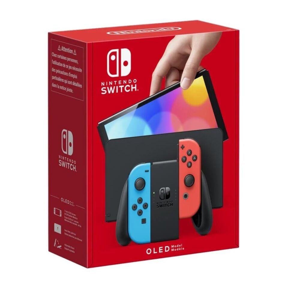 Nintendo Switch OLED Yeni Nesil Konsol Kırmızı/Mavi 64GB