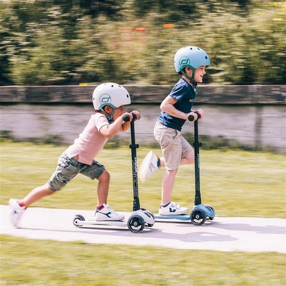 Scoot And Ride Helmet Çocuk Kaskı S-M 51-55 cm Açık Gri