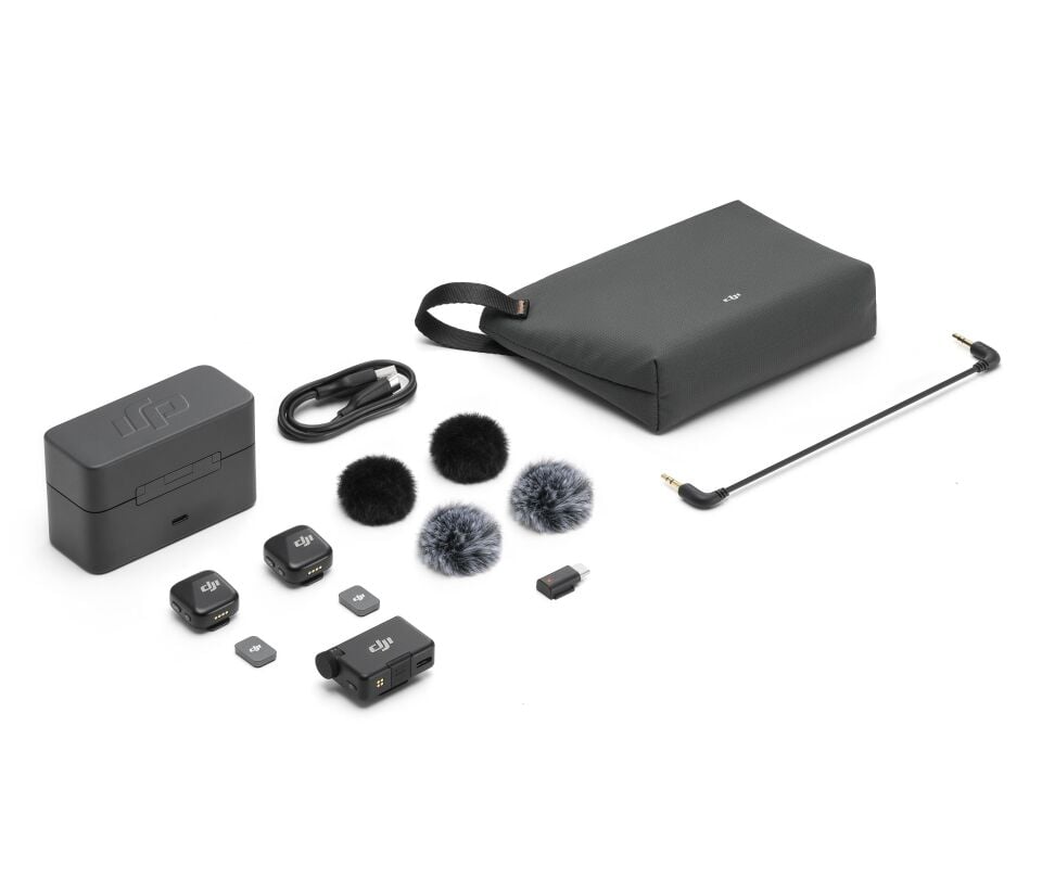 DJI Mic Mini (2 TX + 1 RX + Şarj Kutusu) Mikrofon