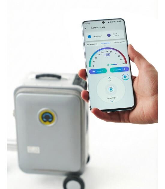 Airwheel SE3SL 20 Litre Lighter Elektrikli Binilebilir Bavul Silver