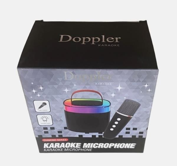 Doppler Diamond Karaoke Mikrofon Siyah