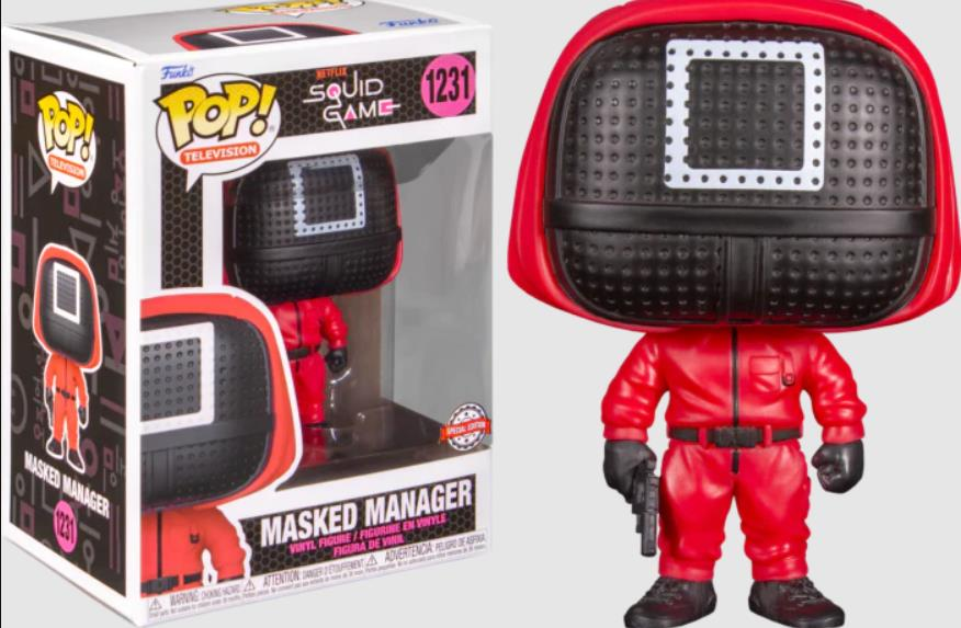 Funko Pop Squid Game Masked Worker Figür