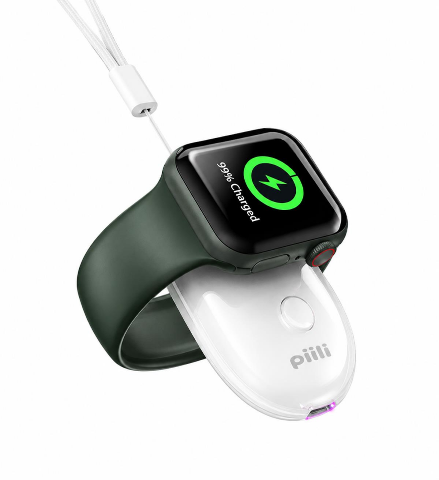 Piili Watch Charging Wirelles Powerbank 1.000 Mah Beyaz
