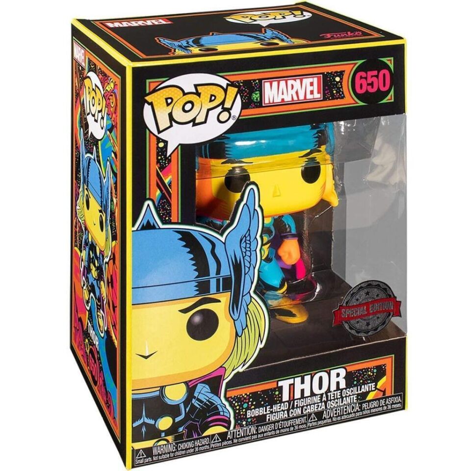 Funko Pop Marvel: Black Light Thor 650 Special Edition