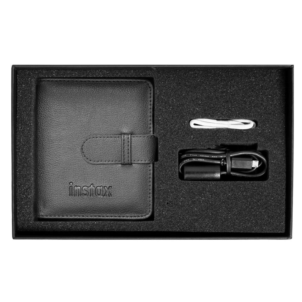 Instax mini LiPlay Stone White Fotoğraf Makinesi Siyah Special Box