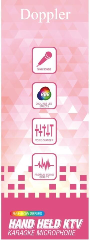 Doppler Rainbow Karaoke Mikrofon