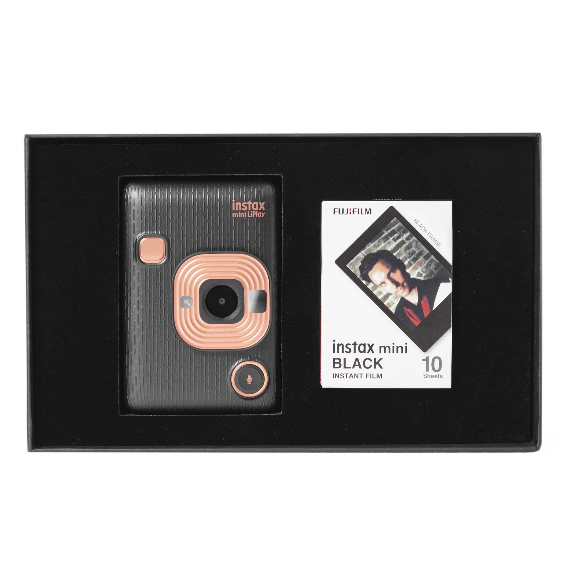 İnstax mini LiPlay Elegant Black Fotoğraf Makinesi Siyah Special Box