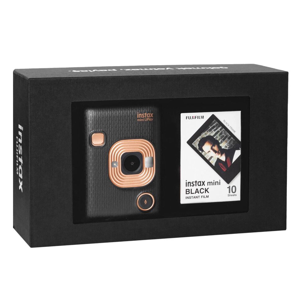 İnstax mini LiPlay Elegant Black Fotoğraf Makinesi Siyah Special Box