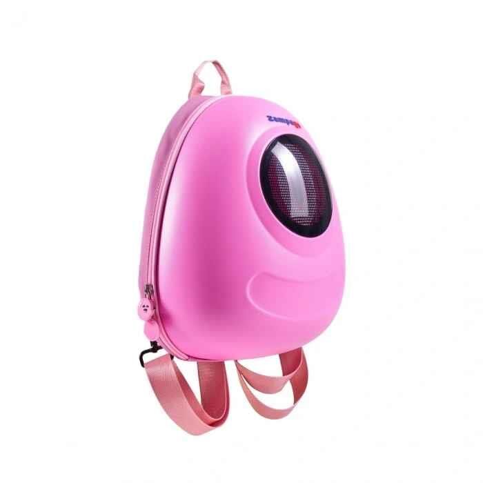 Zampago Big Eye Led Işıklı Çocuk Sırt Çantası  10.000 mAh Powerbank Hediyeli ZG-KID1-P  Pembe