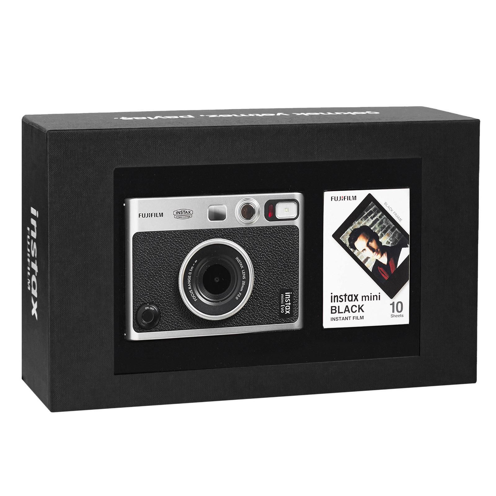 İnstax Mini Evo Siyah Fotoğraf Makinesi Siyah Kutulu Special Box