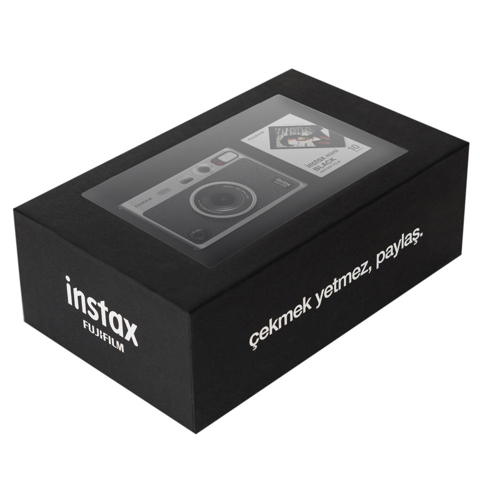 İnstax Mini Evo Siyah Fotoğraf Makinesi Siyah Kutulu Special Box