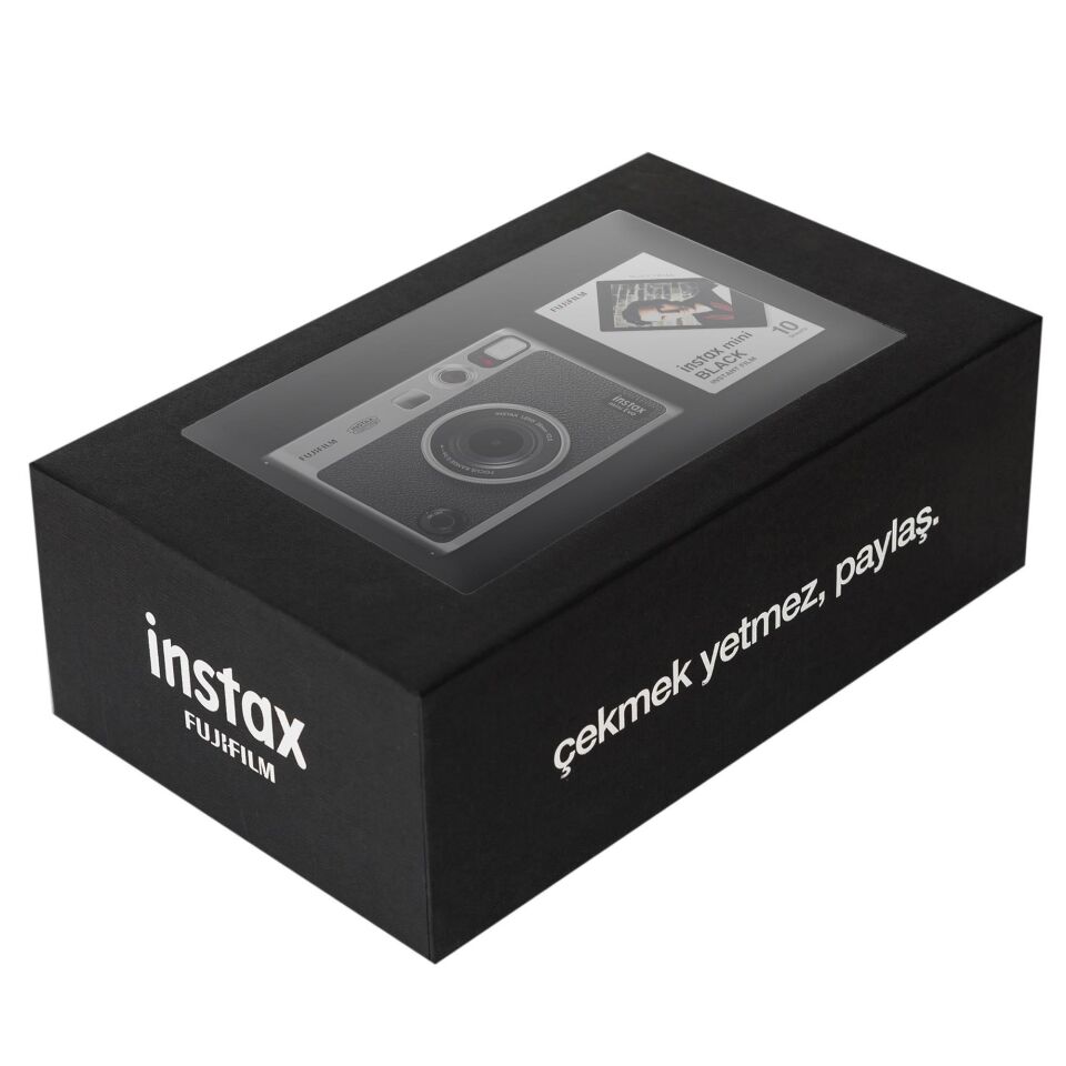 İnstax Mini Evo Siyah Fotoğraf Makinesi Siyah Kutulu Special Box