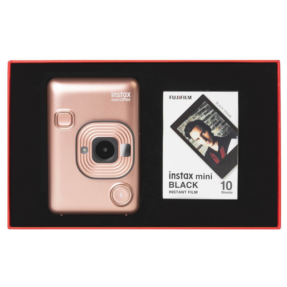 Instax mini LiPlay Blush Gold Fotoğraf Makinesi Kırmızı Special Box
