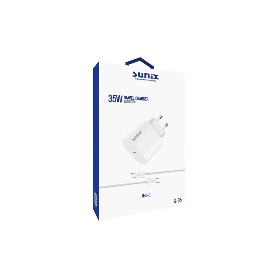 Sunix S35 TYPE C SET ŞARJ Aleti 35W Kablolu