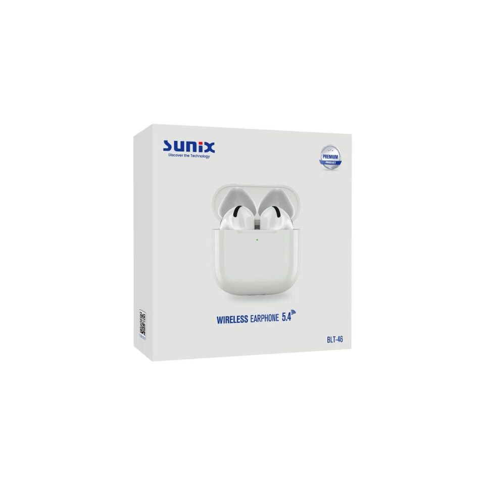 Sunix Blt 46 Bluetooth 5.4 Kulakiçi Bluetooth Kulaklık Beyaz